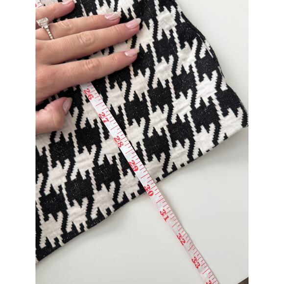 Vintage houndstooth button up coat - size 14 - Picture 5 of 6